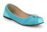 Lovely Chick Aqua Blue Belly Shoes Women