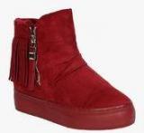 Lovely Chick Red Boots Women