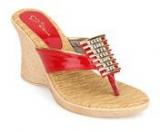 Lovely Chick Red Wedges Women