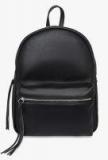 Lychee Bags Black Solid Backpack Women