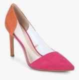 Mango Alegra Pink Ankle Strap Stilettos Women