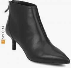 Mango Black Heeled Boots women