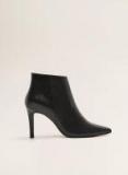 Mango Black Solid Pumps Women