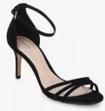 Mango Miriam Black Ankle Strap Stilettos Women