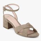 Mango Sandra Beige Sandals Women