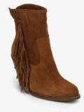 Mango Twin C Brown Ankle Length Boots Women