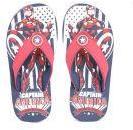 Marvel Boys Red & Navy Blue Printed Thong Flip Flops Boys