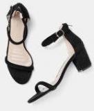 Mast & Harbour Black Solid Block Heels Women