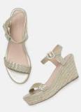 Mast & Harbour Gold Synthetic Wedges Women