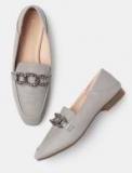 Mast & Harbour Grey Solid Ballerinas Women