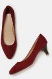 Mast & Harbour Maroon Solid Pumps Women