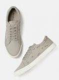 Mast & Harbour Men Grey Printed Sneakers