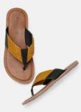 Mast & Harbour Mustard Synthetic Slippers Men