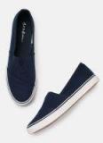 Mast & Harbour Navy Blue Slip On Sneakers Men