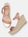 Mast & Harbour Rose Gold Synthetic Wedges Women