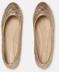 Mast & Harbour Rose Gold Toned Solid Ballerinas Women