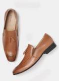 Mast & Harbour Tan Brown Semiformal Slip Ons Men