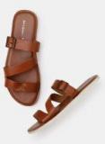 Mast & Harbour Tan Leather Sandals Men