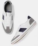 Mast & Harbour White And Grey Colourblocked Sneakers Men