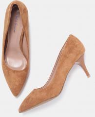 Mast & Harbour Women Camel Brown Solid Pumps