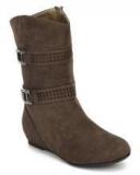 Mb Collection Ankle Length Khaki Boots women