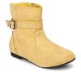 Mb Collection Ankle Length Yellow Boots Women