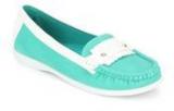 Mb Collection Green Moccasins Women