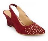 Mb Collection Maroon Wedges Women