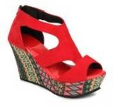 Mb Collection Red Wedges Women