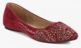 Melange By Lifestyle Maroon Belly Shoes Women