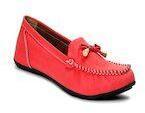 Meriggiare Red Regular Loafers Shoes Women