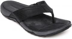 Merrell Men Black Solid Terrant Post Ltr Thong Flip Flops men