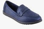 Metro Blue Synthetic Loafers Women