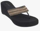 Metro Gold Woven Design Sandals Women