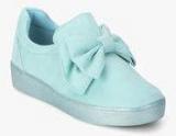 Mft Couture Aqua Blue Bow Casual Sneakers women