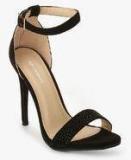 Mft Couture Black Ankle Strap Stilettos women