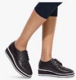 Mft Couture Black Derby Brogue Lifestyle Shoes Women