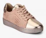 Mft Couture Golden Metallic Glitter Casual Sneakers Women