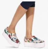 Mft Couture Multicoloured Floral Casual Sneakers Women