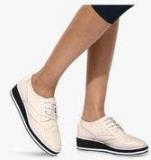 Mft Couture White Derby Brogue Lifestyle Shoes Women