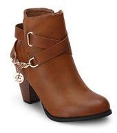 Miss Bennett Ankle Length Brown Boots Women