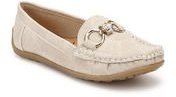 Miss Bennett Cream Moccasins Women