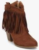 Miss Bennett London Ankle Length Brown Boots women