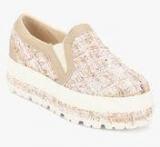 Miss Bennett London Beige Casual Sneakers Women