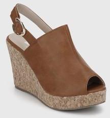 Miss Bennett London Brown Wedges women