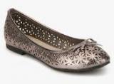 Miss Bennett London Silver Belly Shoes women