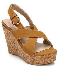 Miss Bennett Tan Wedges women