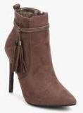 Missguided Brown Ankle Length Boots Women