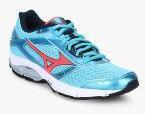 Mizuno Wave Impetus 4 Blue Running Shoes Women