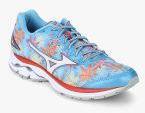 Mizuno Wave Rider 20 Blue Running Shoes Women